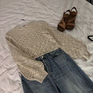 Crop sweater